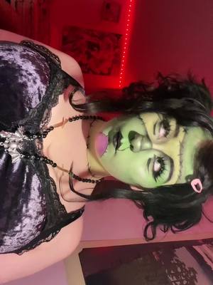 A post by @gothcats on TikTok caption: i’m back 😝 bringing back 2020 with msi (though i don’t support them, just love the cover art!) #msi #zombiegirlcosplay #zombiegirl #frankensteinsmonster #zombiegirlmakeup #foryoupage #fyp 