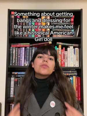 A post by @singhsharkweek on TikTok caption: I want to be a samantha but realistically I’m a molly #americangirl #americangirldoll #americangirldollteeth 