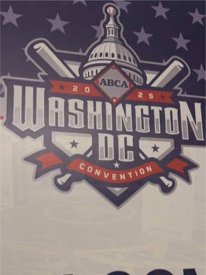 A post by @coachrayallday on TikTok caption: Our first experience at the ABCA Convention in Washington, D.C. was an incredible one! #fyp #baseball #baseballcoach #baseballlife #baseballtiktoks #abca2025 