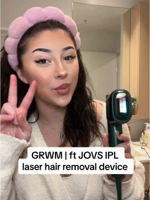 A post by @mari4eliana on TikTok caption: GRWM (high maintenance thing I do to stay low maintenance ^^^) I genuinely stand behind at home laser hair removal devices but make sure u get the best quality one & don’t waste yall $$$!!! (use MARIA for $80 off) love yall!!! @JOVS #jovs #jovshairremoval #grwm 