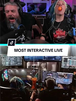 A post by @xstarwake on TikTok caption: This is what happens when you like our TikTok Live!!! Join the live now and activate the chaos! #GamingOnTikTok #GamingSetup #iamlive #tiktoklive #couplegoal #interactivelive