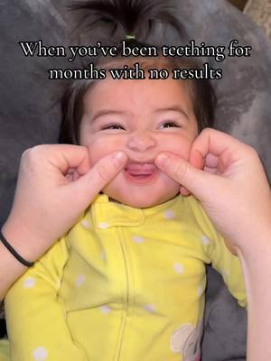 A post by @mamajojoathome on TikTok caption: Somebody save her #teething #teethingbaby #teethinghacks #babytok #jellyroll 