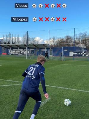 A post by @pitch_addict on TikTok caption: Freekick challenge vs pro player @maxlop21 #football #footballchallenge 