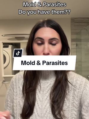 A post by @avoaday on TikTok caption: So many of my clients experience symptoms from parasites and mold exposure. Are you experiencing these symptoms? #mold #parasitesymptoms #parasites #moldexposure #functionalhealth