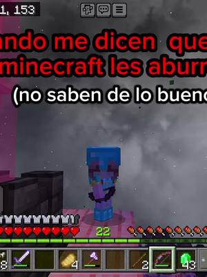 A post by @themuffin_444 on TikTok caption: les aburre por qué no juegan conmigo 🧐🗿🍷#minecraft #minecraftmemes #contenido 