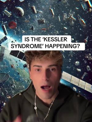 A post by @niickjackson on TikTok caption: scientists are starting to warn over the kessler syndrome coming true! #news #niickjackson #greenscreen #science 