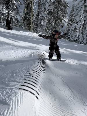 A post by @nismojames on TikTok caption: Jumps and boxes today #mtshastaskipark #norcal #snowboard #snowboarding #ridesnowboards #binkybro #quicksilver #coolkids #california 