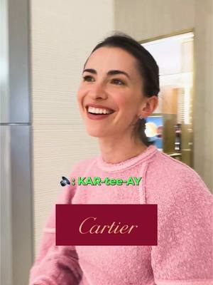 A post by @linguamarina on TikTok caption: How to pronounce luxury jewelry brands correctly #cartier #rolex #tiffanyandco #tiffany #bvlgari #swarovski 