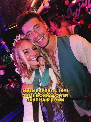 A post by @ on TikTok caption: LMAOOO had to post this edit for laughs #tangled #rapunzel #couple #flynnrider 