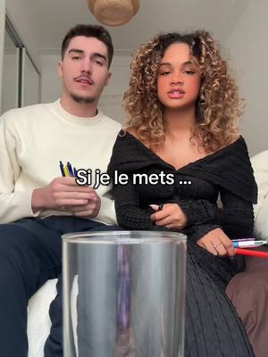 A post by @layannexhugo on TikTok caption: Si je le mets…😂 #couple #game #trend #jeu #humour 