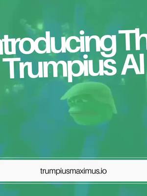 A post by @trumpiusonsol on TikTok caption: Here’s a sneak peek of the hilarious Trumpius Maximus AI—just the beginning! 😂👑 The future of memes is here, and it’s powered by Trumpius Maximus. Check it out now! 🚀🔥