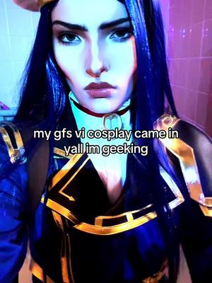 A post by @peachyfizz on TikTok caption: LFGGGGG #caitlynkiramman #arcane #arcanecosplay #fyp 