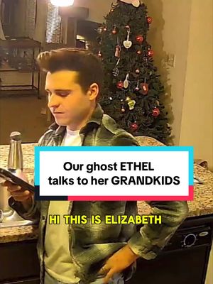 A post by @thebrandonrobert on TikTok caption: Our ghost #ethel was so happy 🥹 #homecamera 