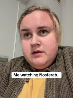 A post by @erinhattamer on TikTok caption: Pre-filmed but here it is, I’m having a bad day today #nosferatu #horror #horrormovie #fy #fyp 