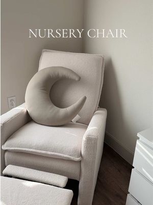 A post by @sheenaabrooks on TikTok caption: nursery chair of my dreams ☁️ #nesting #nurserydecor #rockingchair #baby #MomsofTikTok #foryouu @Snuggle Me Organic 