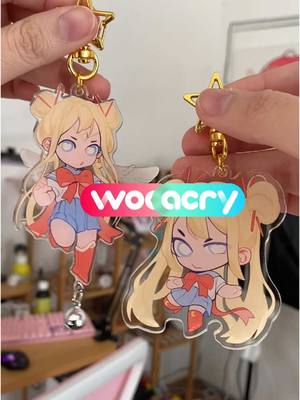 A post by @shinon_sy on TikTok caption: Mis dibujos en llaveros AaaAaah! Los mande a hacer en la pagina de @WooacryOfficial  #artist #art #digitalartist #keychain #wooacry #sticker #stickershop #transboy🏳️‍⚧️ 