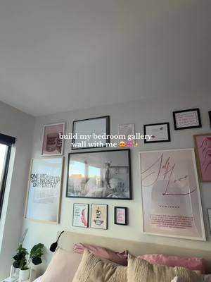 A post by @itstiatamara on TikTok caption: fav new addition to my girl apartment 🎀😍✨ #girlapartment #gallerywall #apartmentinspo #inspo #2025goals #visionboard 