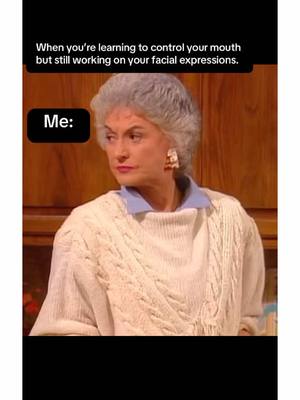 A post by @curlyhairdontcare_ on TikTok caption: #fyp #foryoupage #foryourpage #facialexpressions #goldengirls #dorthy #myfacesaysitall 