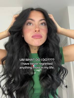 A post by @irisdaileyy on TikTok caption: that was all my real hair & so healthy😭😭😭😭 do I get extensions what do I do