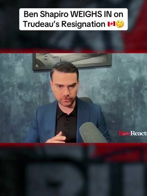 A post by @buzz.shock on TikTok caption: Ben Shapiro WEIGHS IN on Trudeau’s Resignation #justintrudeau #pierrepoilievre #canada🇨🇦 