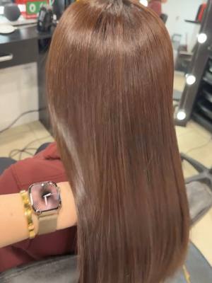 A post by @bushrahairstyles on TikTok caption: #hairprotin #hairprotintreatnent #haircut 