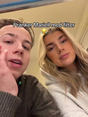 A post by @amundpettersen on TikTok caption: Pranker dama! @MARIELL OLSEN #kjæreste #prankster #norsk 