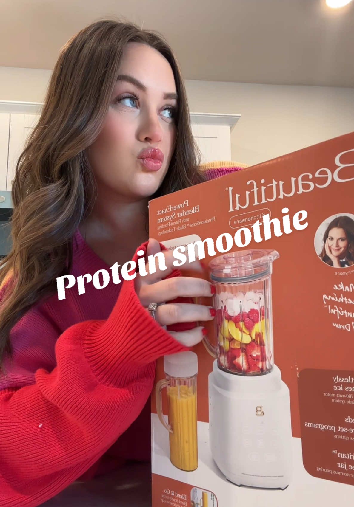 A post by @christennnnn__ on TikTok caption: the best protein smoothieee  #proteinshake #proteinsmoothie #smoothie #weightlosstips #weightloss #healthylifestyle #50poundsdown #healthybreakfast #weightlossjourney #whatieatinaday #weightlossmotivation #healthyrecipes #proteingoals #fatloss 
