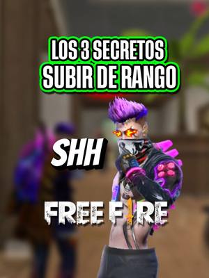 A post by @rayossr on TikTok caption: LAS 3 COSAS que HUBIERA QUERIDO SABER para SUBIR de RANGO 🔥💥 #subirderango #granmaestro #secretofreefire #rayossr #trucofreefire 