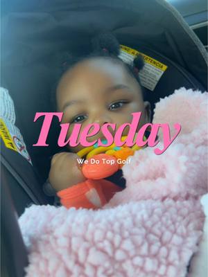 A post by @rizzyjay on TikTok caption: We love Topgolf on Tuesdays ⛳️🏌🏽‍♀️#daydate #date #fyp #golf #golftiktok #topgolf #family #familytime 