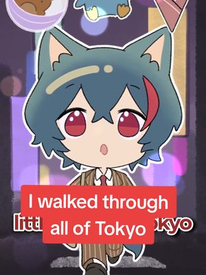 A post by @merrydawg on TikTok caption: I walked through all of Tokyo! art: yoi editing: sleu #anime #japan #travel 