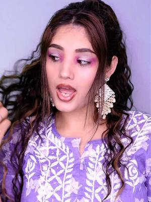 A post by @bunubloom on TikTok caption: fulyeu ni mero aankhai ma. 👀😍 Eyes: @DanessaMyricksBeauty Face: @Ogee Luxury Organics Lashes: @VELOUR LASHES & BEAUTY  Eyebrow: @Anastasia Beverly Hills  Lips: @Huda Beauty  #nepalimakeup #nepalitransition #nepalisong #bhayesirfulnabhayelaula #nepalitok #makeuptransition 