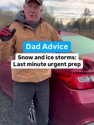 A post by @dadadvicefrombo on TikTok caption: Love, Dad #icestorm #snowstorm #winterweather