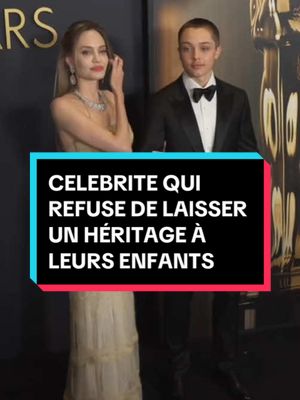 A post by @reveurderecit on TikTok caption: CELEBRITE QUI REFUSE DE LAISSER UN HÉRITAGE À LEURS ENFANTS #gossip #celebrity #hollywood 