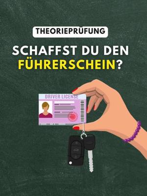 A post by @theoriefuchs on TikTok caption: 🚦 Theorietest! Schaffst du alle? 👉🏼 Kommentiere deine Punktzahl!  #fahrschule #führerschein #quiz 