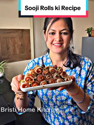 A post by @indiancookingrecipez on TikTok caption: 😋🇮🇳 **Sooji Rolls for Breakfast!** 🤤 Quick and easy sooji (semolina) rolls, perfect for a healthy and delicious breakfast. 👉 **Watch now for the simple recipe!** #SoojiRolls #SoojiRecipe #SemolinaRolls #BreakfastRecipe #IndianBreakfast #QuickRecipe #EasyRecipe #Homemade #Foodie #IndianFood #BreakfastIdeas  🔗 Like and follow for more delicious recipes! ❤️🙏#creatorsearchinsights 