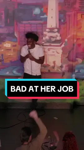 A post by @kamsoofunny1 on TikTok caption: F*ck yo job white lady 🤣 #kampatterson #kamsoofunny #comedian #comedy #standup #jobs