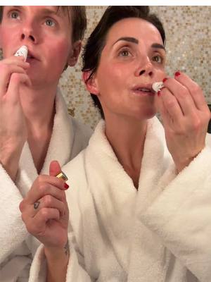 A post by @mademoisellesoph on TikTok caption: Night routine in London with @Hugodorn #momandson #skincare #nightroutine #momsontiktok 