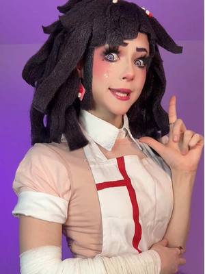 A post by @spilllthetea on TikTok caption: Whoa Whoa Whoaaa Mikan!! 💜 #mikan #mikantsumiki #danganronpa 