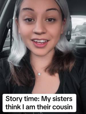 A post by @._.tricia on TikTok caption: Gotta love toddlers 😂 they still ask me who my mom is when I visit for the holidays 💀#Siblings #sisters #family #funny #storytime #familydynamics 