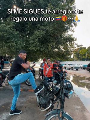 A post by @bryankoorebell on TikTok caption: SI ME SIGUES te arreglo o te regalo una moto 🇻🇪🎁🏍️🙏  #fyp #moto #mototaxi #beramotorcycles #regalo #motos #venezuela 