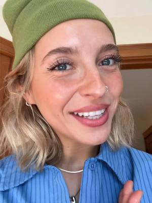 A post by @yesconnieishere on TikTok caption: excuse the rudolph nose I fell snowboarding