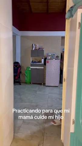 A post by @sebastianmorenocc on TikTok caption: Practicando para que mi mamá cuide a mi hijo