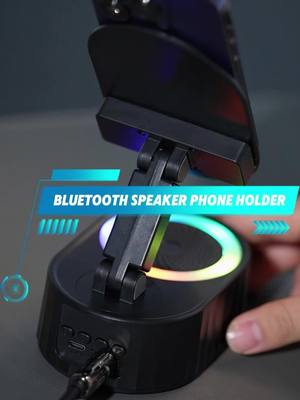 A post by @nextech17 on TikTok caption: This is really cool on the desktop.#desktop #speaker #phone #iphone #holder #fyp #fouryou 