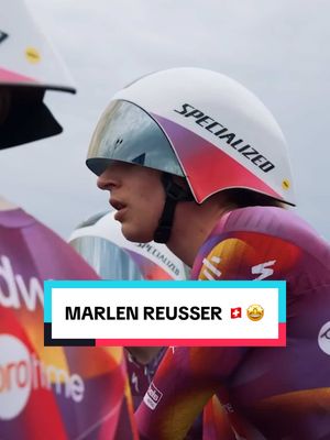 A post by @lavuelta on TikTok caption: Marlen Reusser 🇨🇭🤩 #ciclismo #deportesentiktok #lavueltafemenina #marlen 