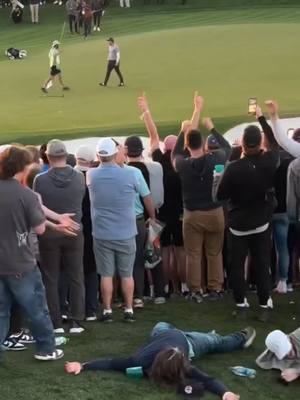 A post by @teeboxtreasures on TikTok caption: 🍸🥴 Throwback to when Nick Taylor was trying to hang on to win the WM Phoenix Open and this guy was just trying to hang onto his balance! #golf #golftiktok #PGATOUR #funnyvideo #funnymoments #drunk #victory #golfer #pro