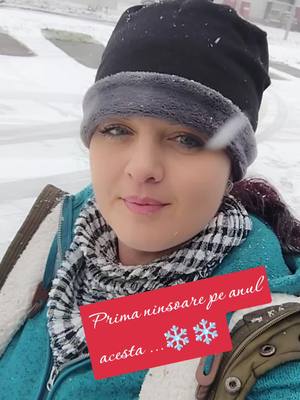 A post by @monikaflorentina87p on TikTok caption: #foryou Dacă anul trecut nu a nins ,,,eeeiii astăzi m-am bucurat de ninsoare#❄️❄️☃️👍 SUPERB 🫶🤗🥰