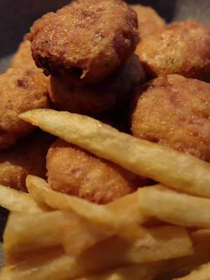 A post by @lifewithgram on TikTok caption: Fish Nuggets + French Fries 🍟🐠 #guyanese #grandma  #guyanesetiktok #🇬🇾#grandmaandgranddaughter #westindian #caribbean #🇬🇾🇧🇸🇦🇬🇹🇹🇱🇨🇨🇼🇯🇲🇸🇷🇦🇩🇧🇧🇻🇨🇬🇩 #caribbeantiktok #fyp #viral #trini_tiktoks #homemade #homechef 