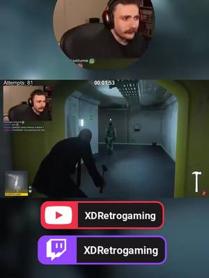 A post by @xdretrogaming on TikTok caption: Crayator's hitman game crashes hard on run 81 #tiktok #youtube #Eklipse #Eklipse