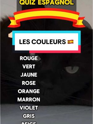 A post by @espagnol_facile_ on TikTok caption: Traduis ces 12 couleurs en espagnol 🇪🇸 Abonne-toi si tu veux apprendre l’espagnol ✅ #apprendrelespagnol #coursdespagnol #quizespagnol #espagnolfacile #espagnolvsfrançais #apprendresurtiktok 