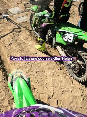 A post by @romainseranon496 on TikTok caption: Je poste une vidéo GOPRO ? 📹#glenhelenraceway #motocross #race #usa🇺🇸 